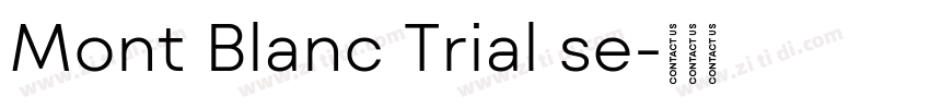 Mont Blanc Trial se字体转换